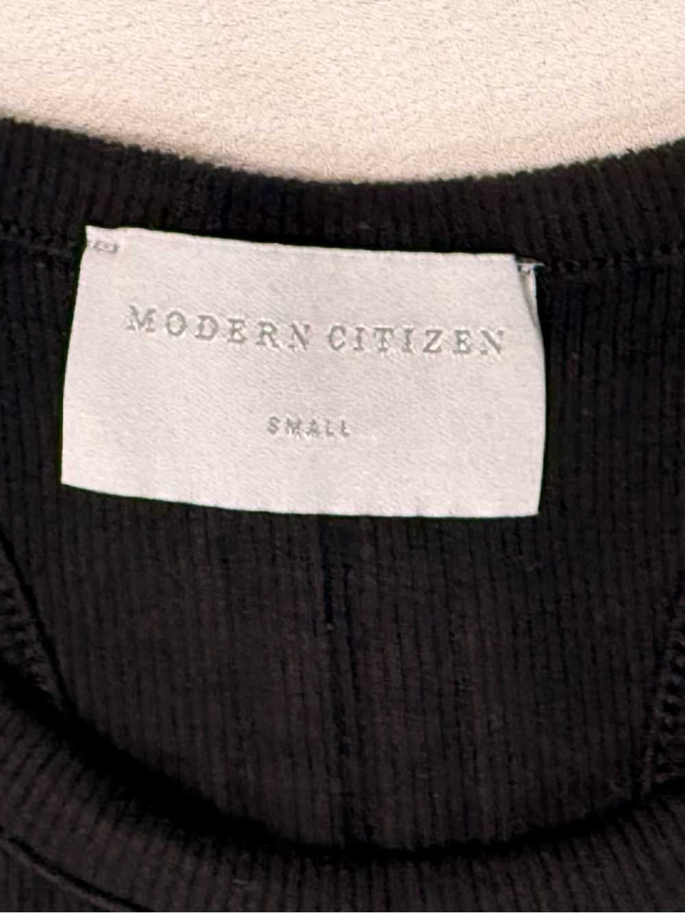 Modern Citizen Black Ribbed Racerback Tank Top Small - Picture 3 of 8